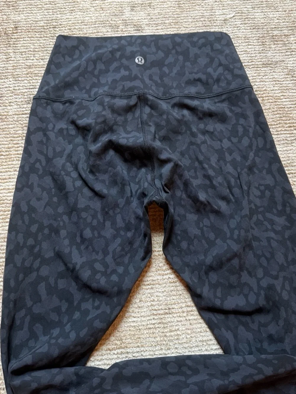 lululemon athletica Black Subtle Camo Leggings